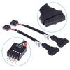 Usb 3.0 20-pin hann til USB 2.0 9-pin hovedkortheader hunn adapterkabel