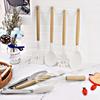 Silicone Non-Stick Cookware for Kitchen Wooden Handle Kitchen Utensils Set Spatula Egg Beaters Kitchenware Kitchen Accessories