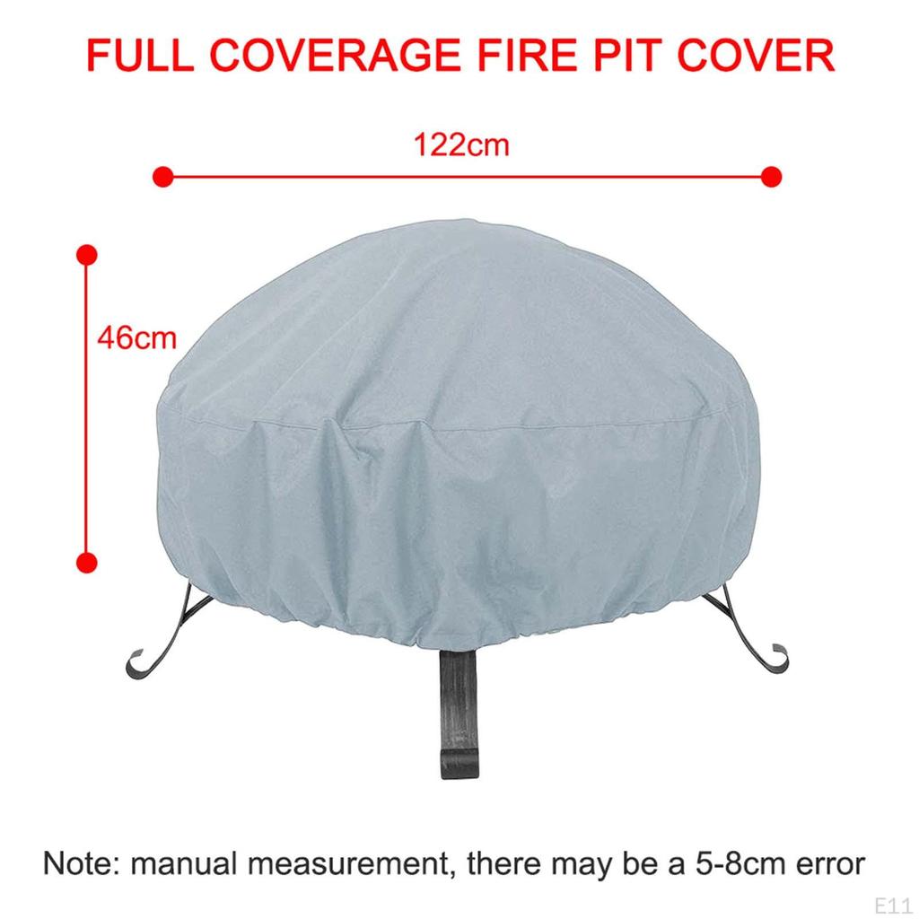 Breathable Fire Cover Oxford Fabric Wear Resistant Outdoor Patio Dust Proof Sun Protect Brazier