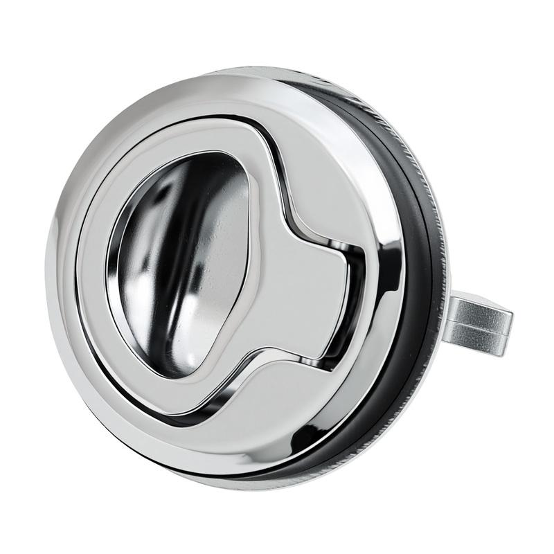 2/4pc Round Flush Pull Slam Latch Hatch Locker Lift Handle Latch Lock Marine Hardware Door Replacement Parts For Boat Yacht Deck