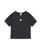 SEOUL APPAREL Box Logo Crop Short Sleeve T-Shirt (Navy)