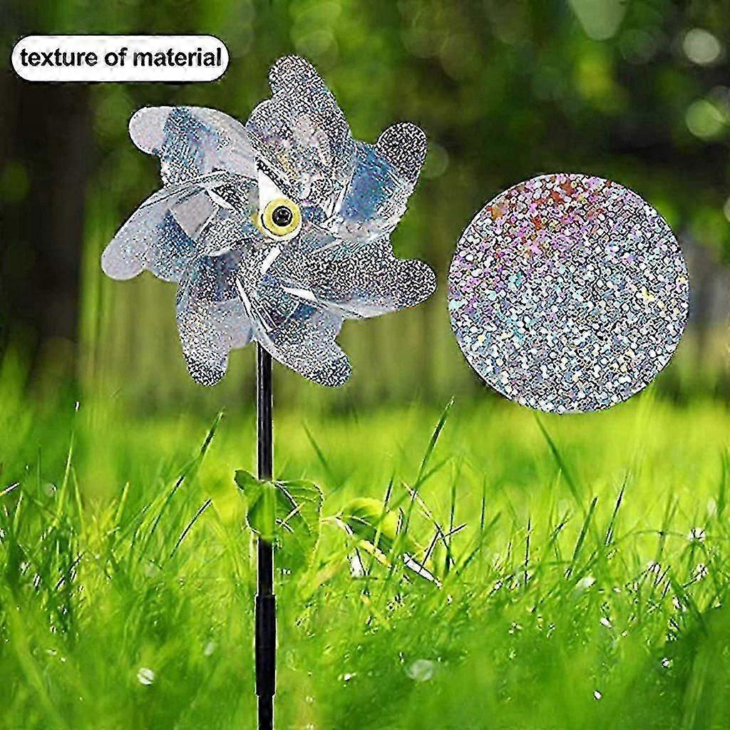5 Pezzi Repellente per Uccelli Riflettente, Girandola, Girandole Repellente per Uccelli, Proteggi Giardino Frutteto Cortile