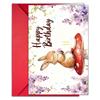 Watercolor Wind Birthday Greeting Card Envelope Set Handwritten Greetings Card Message Large Size