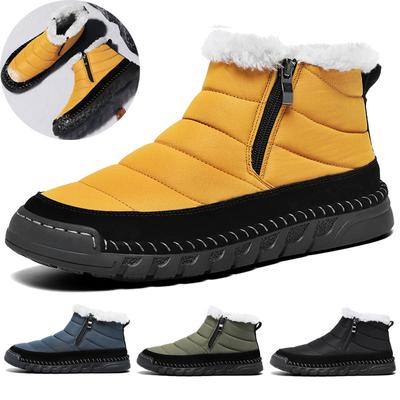 Fashion New Winter Waterproof Men Snow Casual Boots Plush Outdoor Men's Sneakers Warm Fur Men Ankle Boots Male Snow Boots Plus Size