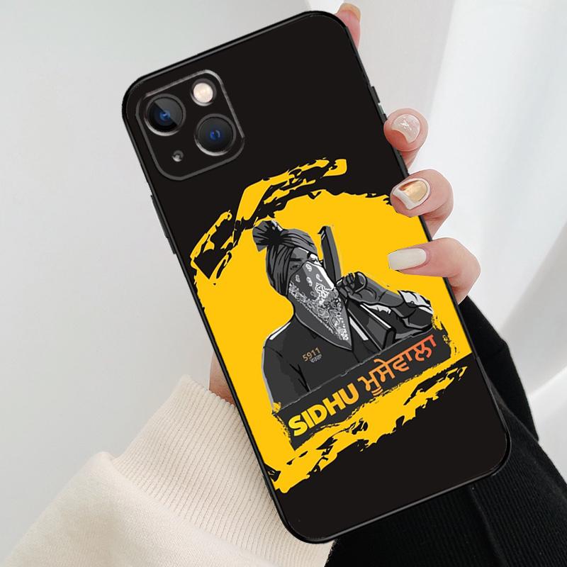Indiase Rapper Sidhu Moose Wala Telefoonhoesje Voor iPhone 17 Pro Max 15 14 13 11 12 16 Pro Max mini 15 16 Plus 16e 17 Air Cover