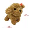 Fluffy Poodle Plush Toy with a Cute Pose for Soothing Comfort Soft to the Touch, Soothing Interior Decor [Stand-Up Pose Type & Poodle]