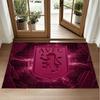 Aston Villa Football Design Crystal Velvet Rug Soft Decorative Mat for Bedroom Entrance