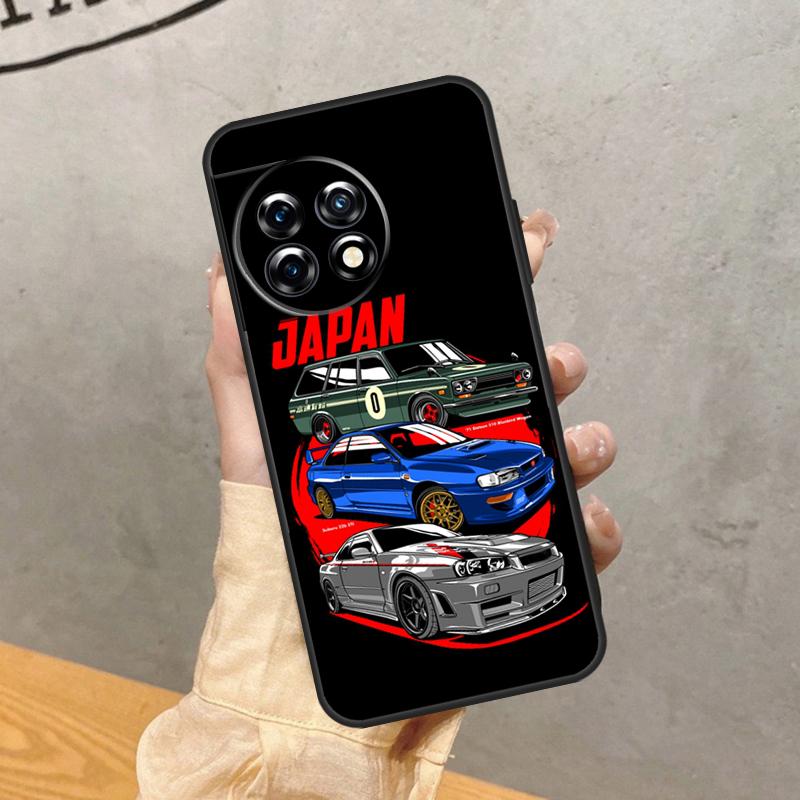 Japan JDM Sports Car Comic Case For OnePlus 15R 13T 13R 13 12 12R 11 10 9 Pro 10T 8T Nord 5 CE 2 3 4 Lite N20 N30 Cover