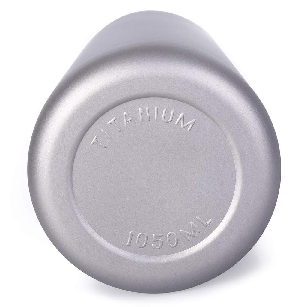 Boundless Voyage 1050ml Pure Titanium Wide Large Direct Outdoor Sports Water Leak Strap Pouch Included Bottle, Mouth, Capacity, Drinking, Climbing,