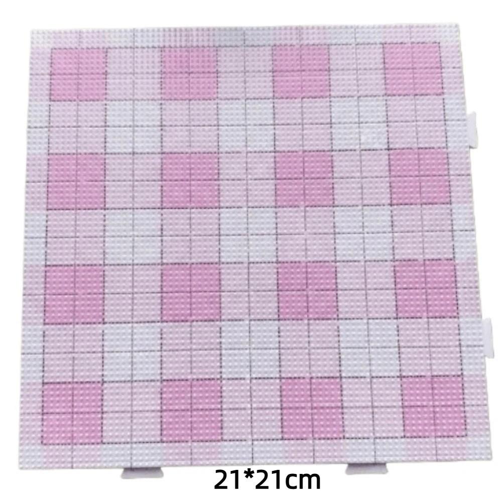 

Дошки для бісеру Perler 104x104 отвори, термостійкі дошки для бісеру Hama, розвиваючі іграшки 78Pin pink plaid