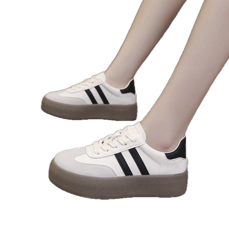 Women's 2026 Spring and Autumn New Thick-soled Lightweight Sports Shoes Women's Comfortable and Versatile Casual Soft-soled German Training Shoes