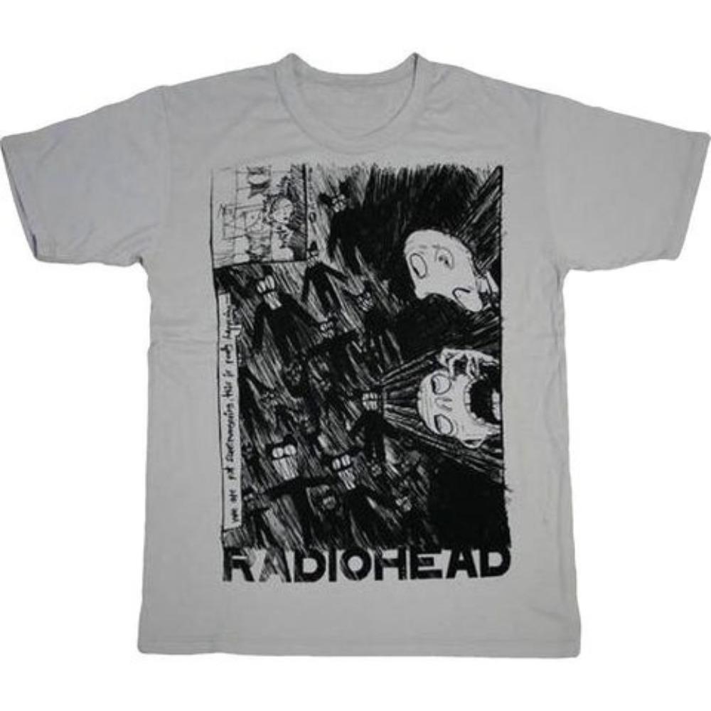 

Summer spring Radiohead same style Cotton album cover Graphic Tshirt Men Women unisex shirts fashion shirt S