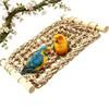 Breathable Bird Climbing Rope Ladder Hand Woven Foraging Mat Toy  Macaws Finches Parakeet Budgie