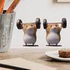 Cartoon Hamster Fitness Wall Sticker - Kids' Room & Living Room Décor, Self-Adhesive