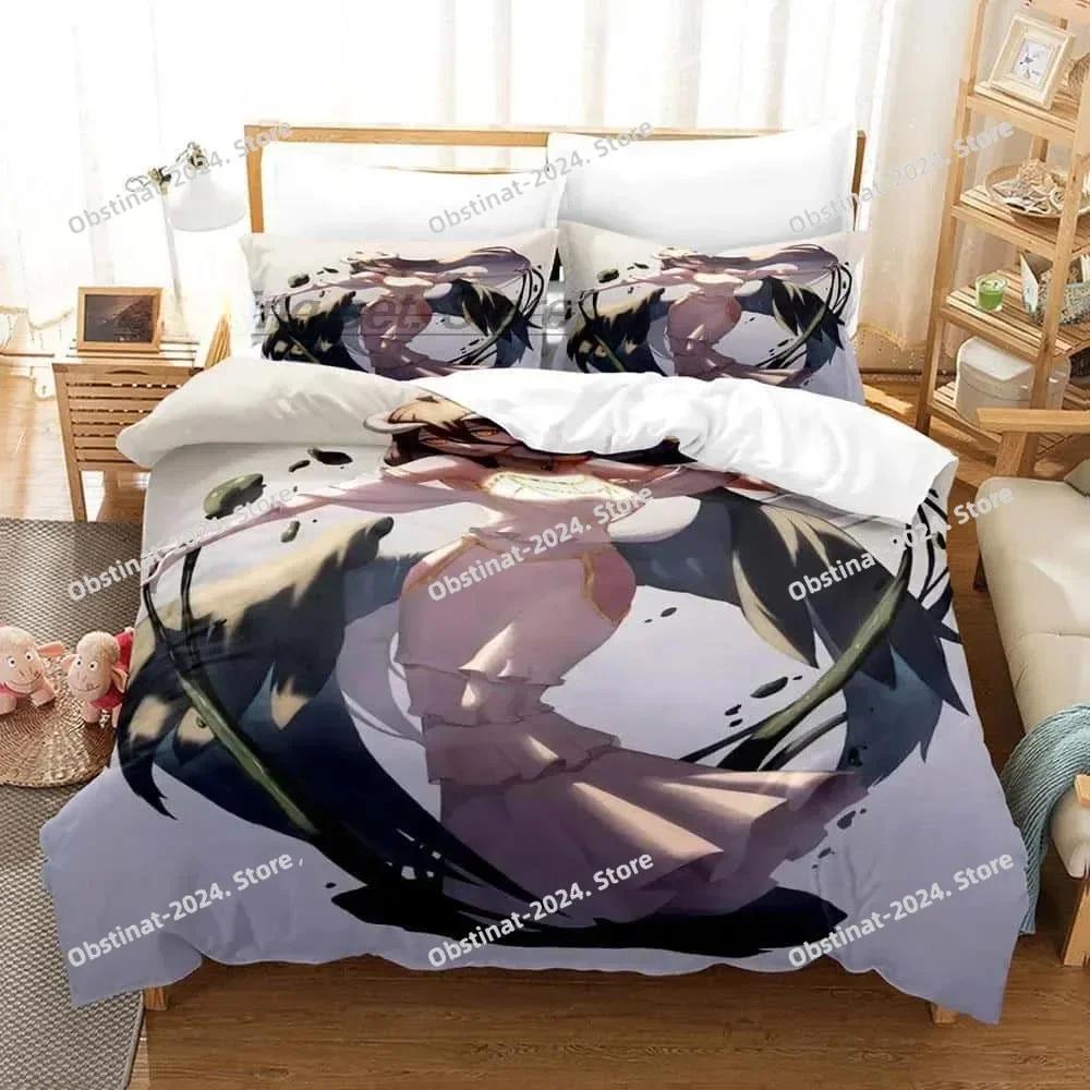Fashion OVERLORD Bedding Set Single Twin Full Queen King Size Bed Set Adult Kid Bedroom Duvet cover Sets 3D Print Skeleton Anime