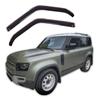 Air Deflectors - Land Rover Defender 90 (since 2020) - 2 Pieces - Tinted Black - UV-resistant Acrylic, Easy Assembly