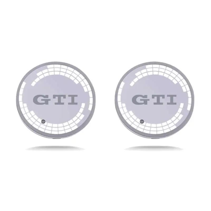 2026 Hot VOLKSWAGEN Car LED Luminous Water Cup Holder Mat For Volkswagen VW GTI Rline Golf Passat Jetta Touareg Tiguan Polo CC V