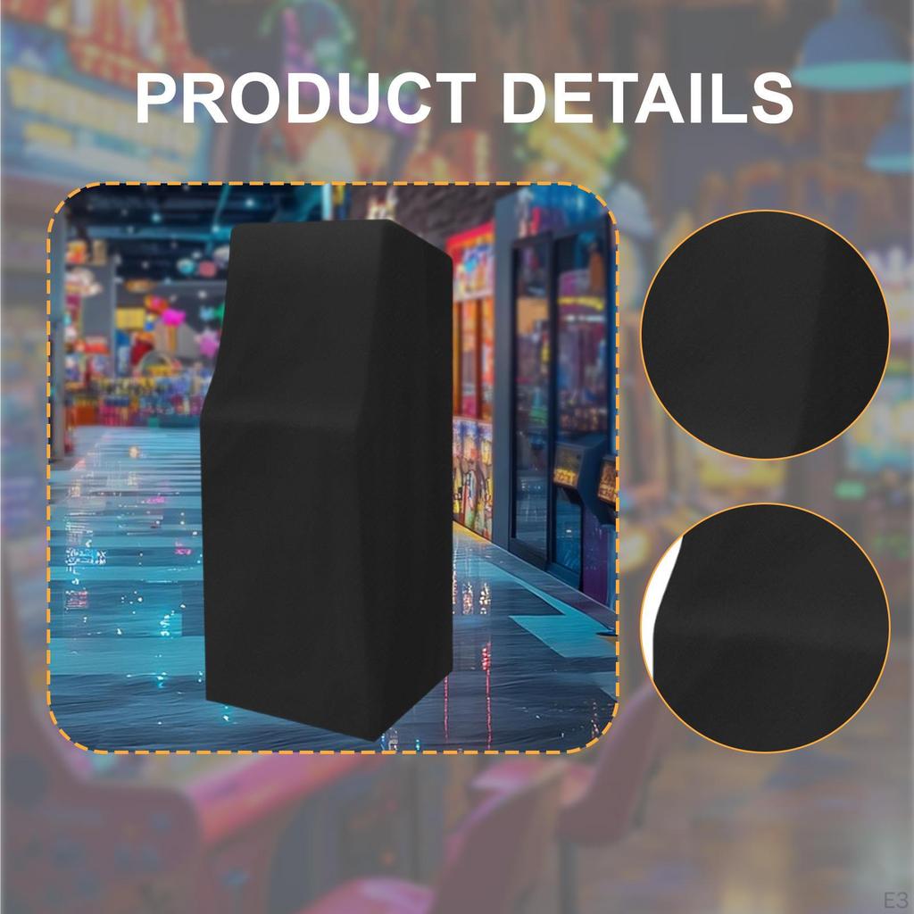 Arcade Game Machine Cover Accessory Easy Maintenance Oxford Cloth Electronic