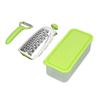 Vegetable Cutter 4 In 1 Multifunctional Stainless Steel Portable Lightweight Easy Operation Veggie ChopperGreen