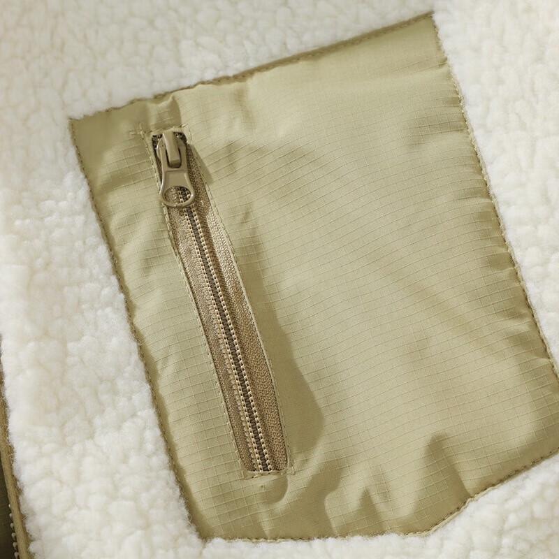 JEEP SPIRIT Herren Herbst/Winter Stehkragen Fleecegefütterte Outdoorjacke