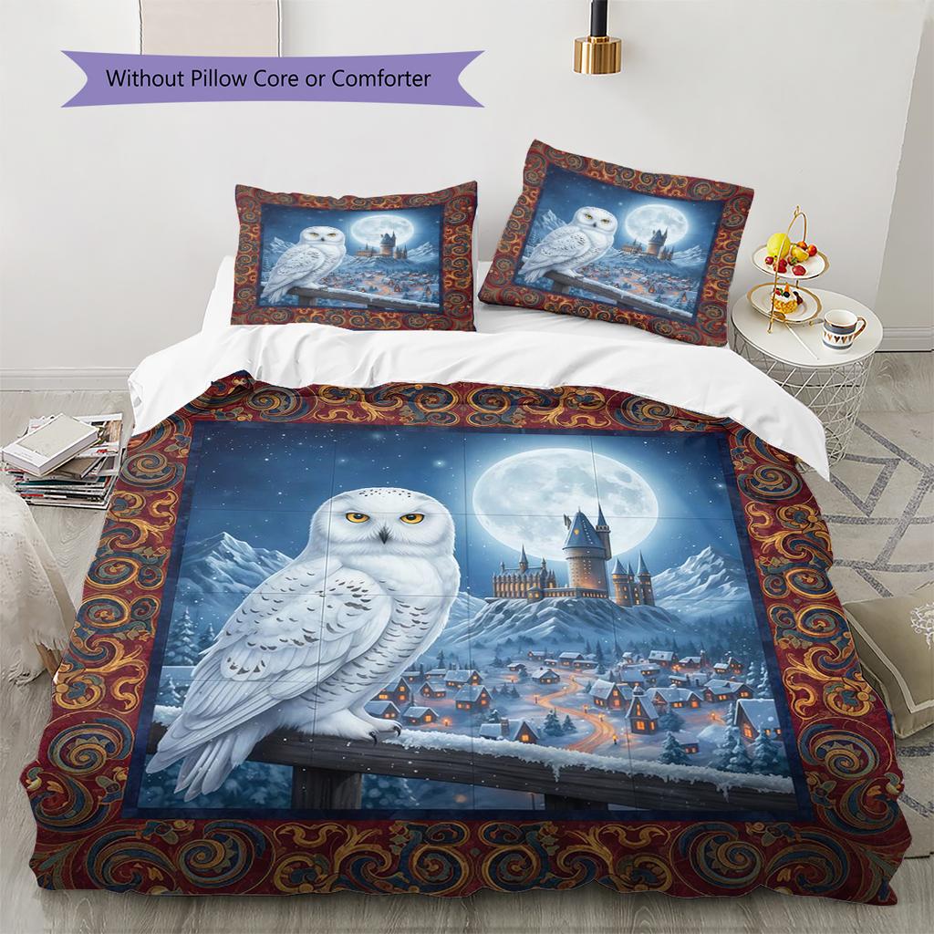 Cartoon Pattern Bedding Quilt Set Quilt Cover Pillowcase Home Decoration Birthday Gift (1 * duvet cover + 2 * pillowcase, without core)