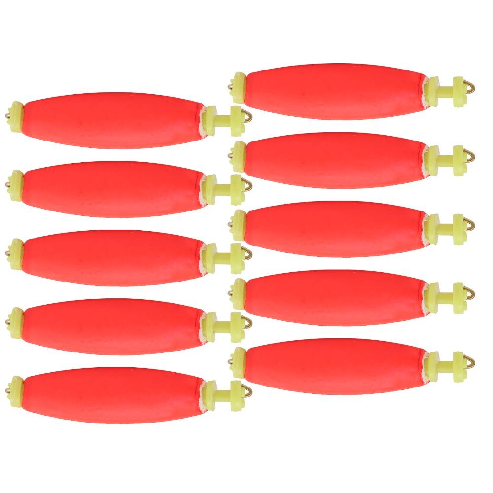 10PCS EVA Foam Fishing Floats Clip-on Fishing Float Bobber Durbable Fishing Bobbers Outdoor Fishing