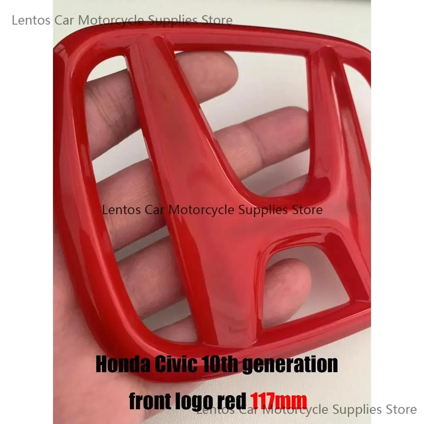 

Car Modification Suitable for Honda 10th Accord/Civic Black Red Front Logo Covered Rear Logo Steering Wheel Modification Decor