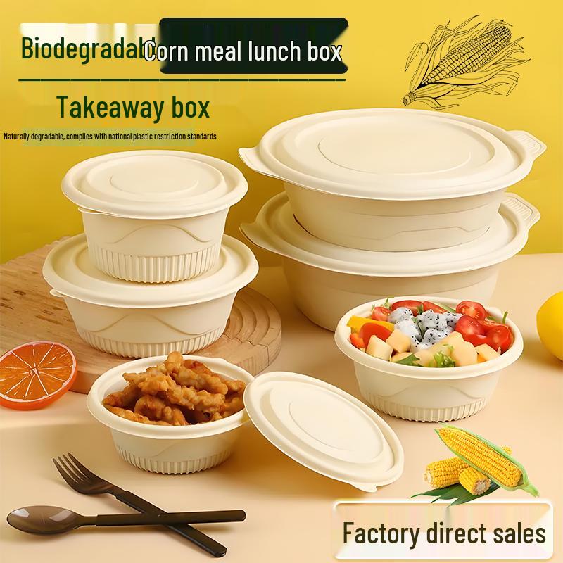 Eco-Friendly Biodegradable Corn Starch Food Container