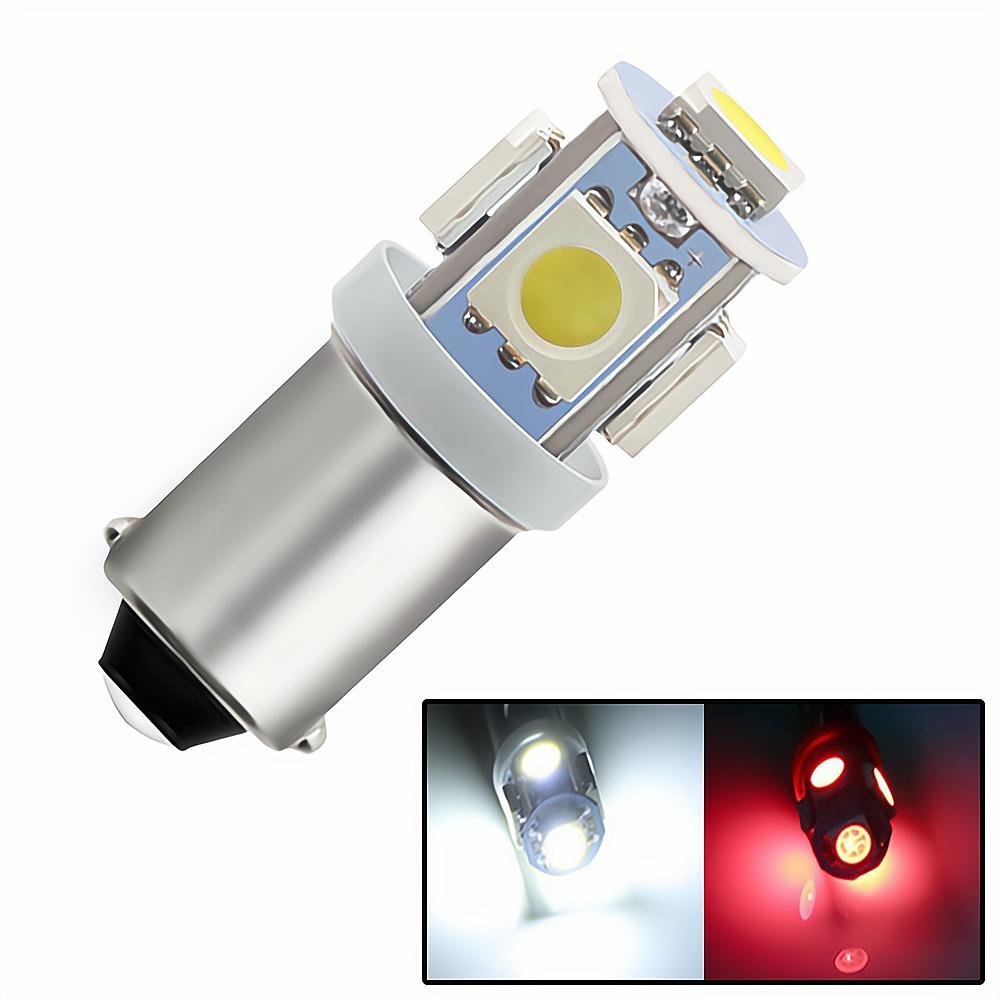 2X CAR Led Festoon Dome Door Lights Ba9s 5Smd 5050 T11 T4W White Red 182 Car Marker Backup Bulb Tail Light Wedge Lamp Waterproof