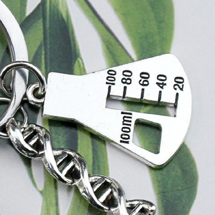 Elegant Key Rings Unique Science Bag Accessory Stylish Microscope Key Holder for Jewelry and Everyday Key Organization