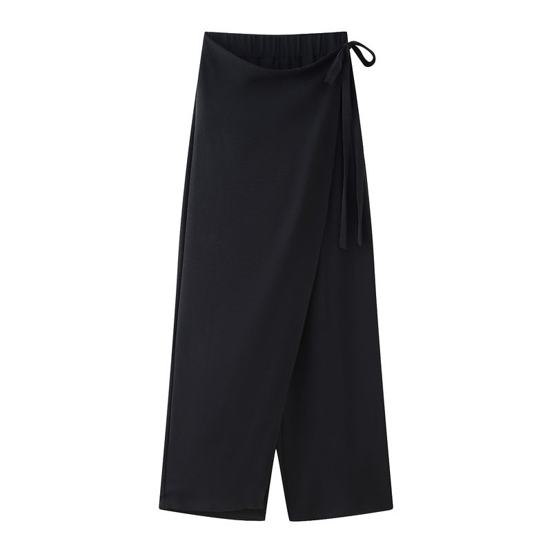 Kaslead New Women Clothes Western Style Draping Double Placket Top Casual Pants 0264170 0264169