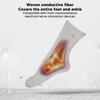 1 Pair Conductive Socks Compatible Pain Treatment Elastic Electrode Socks Massage Socks for Poor Circulation Arthritis
