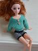 Green Causal Clothes For Barbie Doll House Knitted Sweater Top  For 1/6 BJD Doll Your Choice Kids DIY Dollhouse Toy For Children Collection