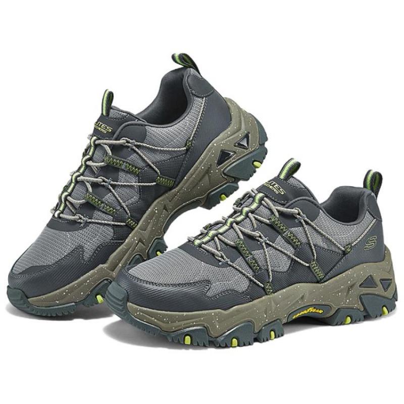 Skechers D'LITES Hiker Men Comfort Wear-resistant Low Top Casual Shoes Taupe 237421-GYMT