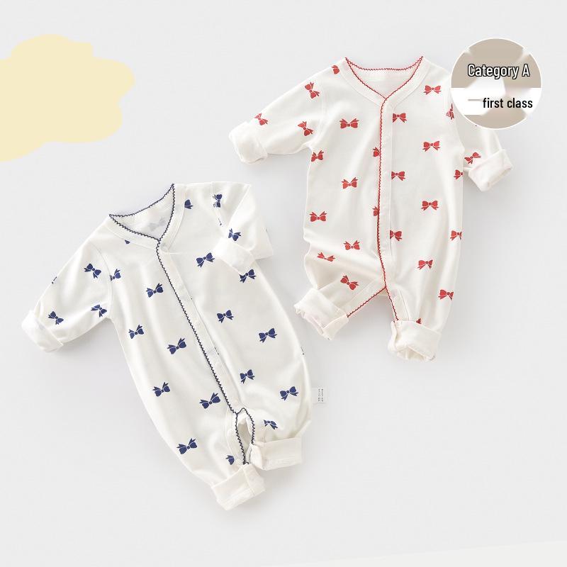Baby Romper – Pure Cotton Newborn Spring/Autumn Base Layer Pajamas Crawling Suit