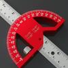 Multi-functional Angle Ruler Adjustable Inch & Metric Measuring Ruler Woodworking Right Angle Try Square Handyman Use