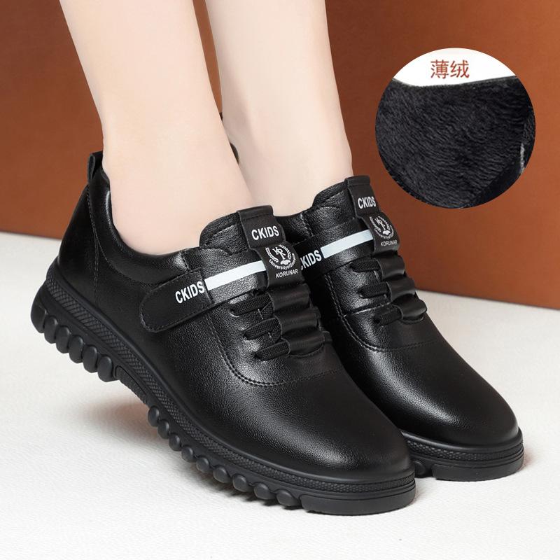 Fashion Spring New Women Fashion Casual Shoes Comfortable Mothers Popular Low Heeled Famous Brand Leather Shoes Luxury Goods Women Shoe