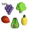 Flexible 3D Printed Articulated Toy Vegetables Fruits Decompression Toy, Stretchable Pixel Fruit Fidget Toys for Anxiety Relief, Portable Desktop