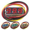 3 Wires Digital Voltmeter Red/Blue/Yellow/Green 0.28 Inch Gauge Tester Accurate Pressure Measurement Reverse Polarity Protection