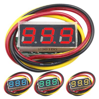 1-10pcs Mini LED Digital Voltmeter DC 0.28 Inch 3 Wires Digital Voltage Tester Reverse Polarity Protection Tester LED Display