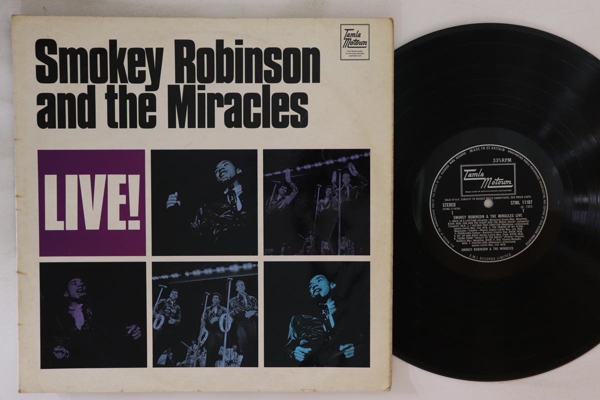 

LP Record SMOKEY ROBINSON MIRACLES Live STML11107 TAMLA MOTOWN 1969 UK SoulFunk Used
