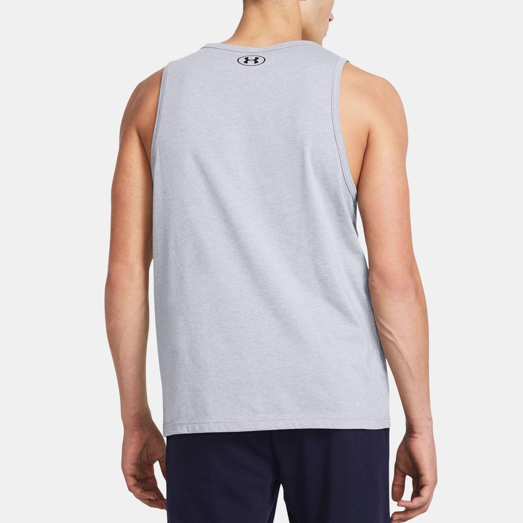 Under Armour UA Sportstyle Logo Print Sleeveless Hoodie Vest Men Tops Gray 1382883-035