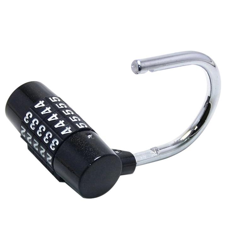 5 Digit Zinc Alloy Combination Padlock High Security U Shape Wide Shackle Design Waterproof Anti-Theft Lock for Gym Locker
