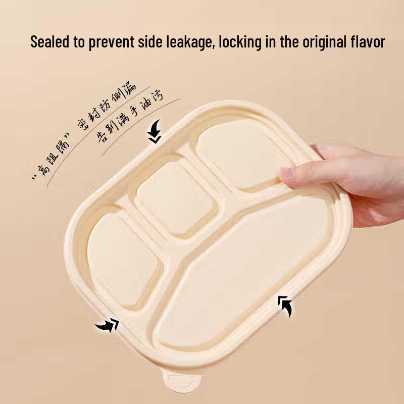 Eco-Friendly 5-Compartment Meal Prep Container