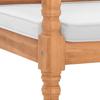 Batavia Garden Bench with Cushions 120 Cm Teak