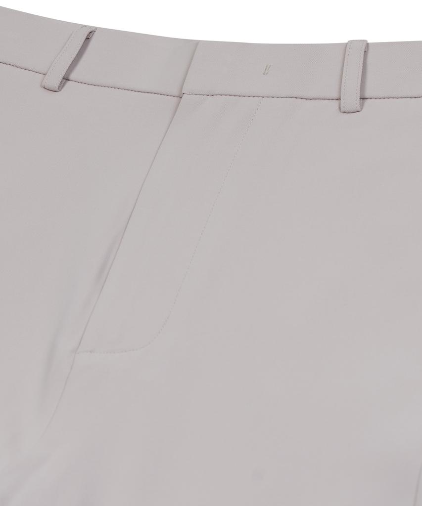 IRONYPORNO WHITELINE 86-Iro268 Basic Curved Wide Poly Pants Light Gray
