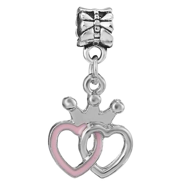 4pcs /Lot 2022 Sterling Silver Color Beads 41 Styles Sparkling Charm Fit Original Brand Bracelets For Women Jewelry Making Gift