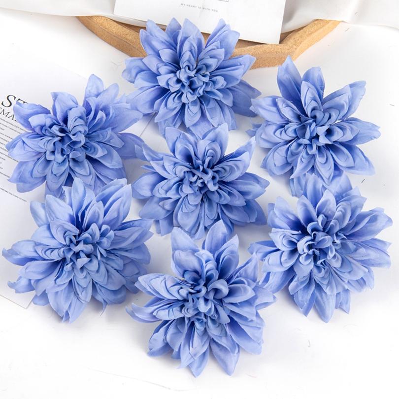 30/50pcs Artificial Flowers Silk Gerbera Home Festival Party Outdoor Garden Decor Scrapbook Diy Candy Box Wedding Bouquet Cheap