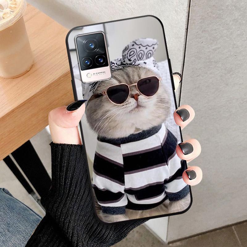 For Vivo V21 5G Case V2050 Silicone Soft Protective TPU Funda Cases for Vivo V21 4G Back Cover Bumper for VivoV21 V 21 5G V21E