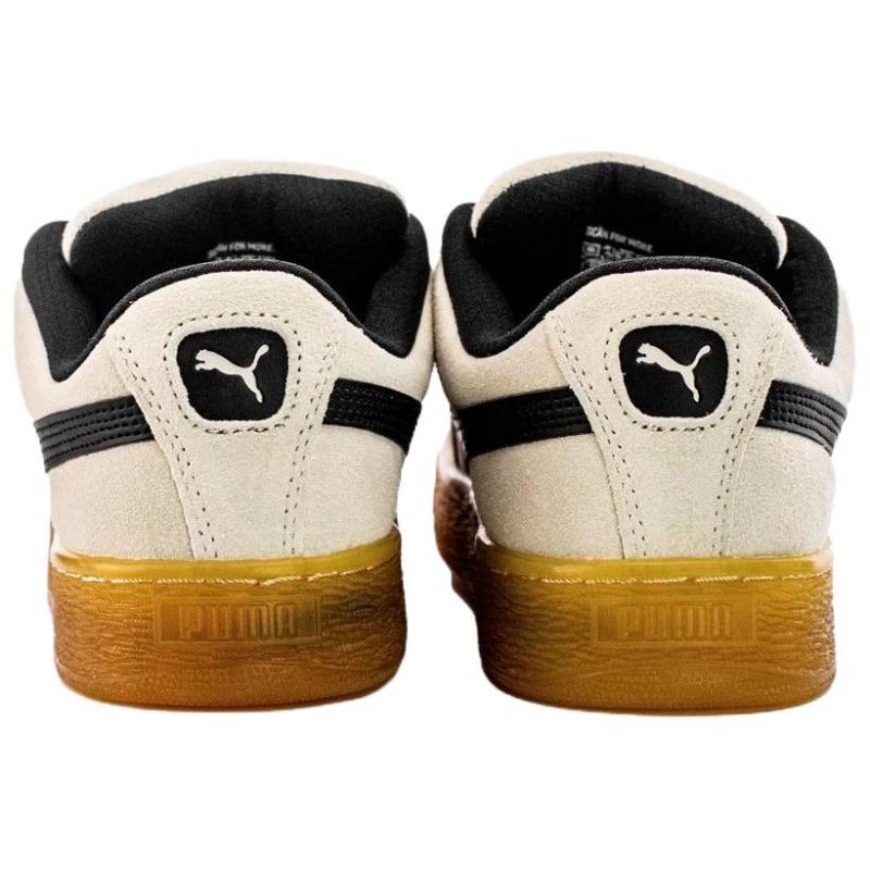 PUMA Suede XL Versatile Comfort Low Skate Shoes Unisex Beige Black 401348-02